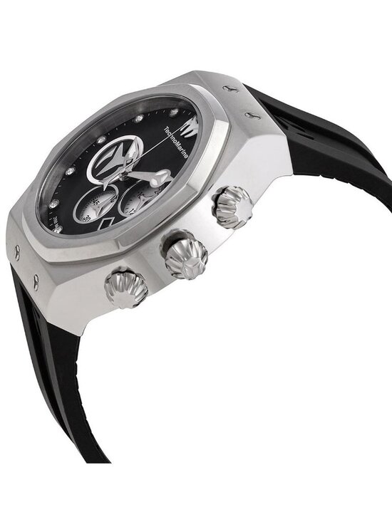 NWT Technomarine Reef Sun Chronograph Quartz Diamond Black Dial Men\'s Watch main image 3